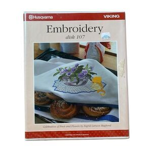 Fruit & Flowers Embroidery Designs Husqvarna Disk107 W/Embroidery Collection V3